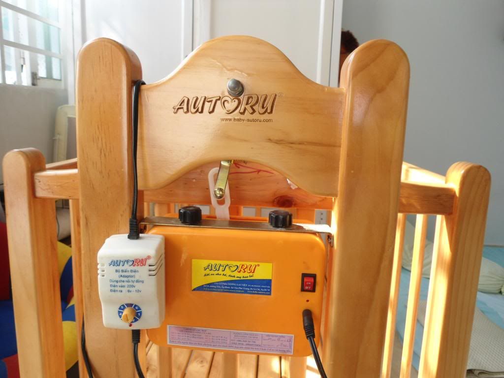 bán nôi gỗ autoru 2 trong 1 nôi củi - 1