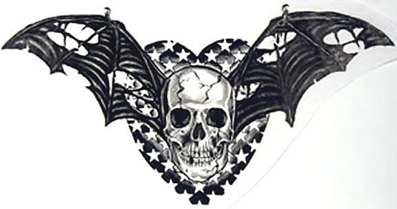 bull skull tattoos. Skull and Wings Tattoo