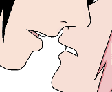 SasuSaku_kiss_GIF_colored_by_taynes.gif SasuSaku kiss image by SakuChan94