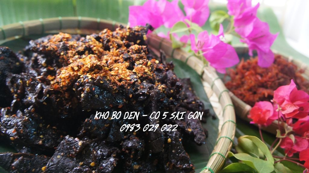 Khô bò đen (khô gan bò), khô bò sợi tẩm mật ong và gừng Hiệu cô 5 Sài Gòn-Làm tại nhà - 3