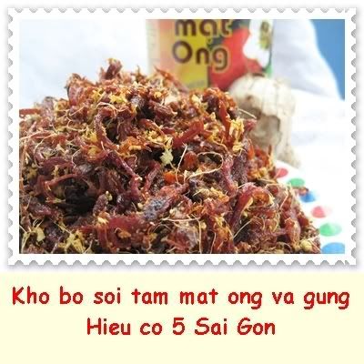 Khô bò đen (khô gan bò), khô bò sợi tẩm mật ong và gừng Hiệu cô 5 Sài Gòn-Làm tại nhà - 10
