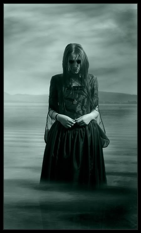 scary goth women photo: goth in thje water 69b03089.jpg
