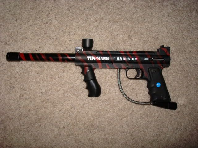 Painted Paintball Gun