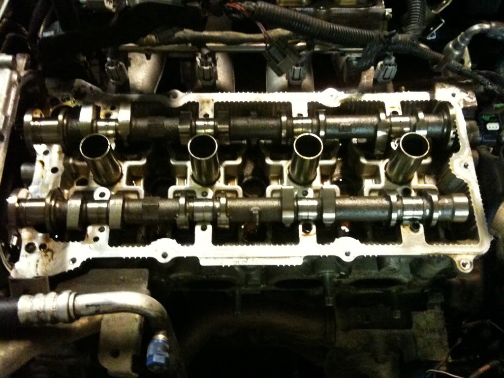 QR25DE Replacing headgasket, camshafts are stuck! Help please! A