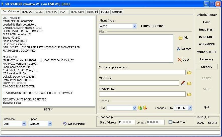 How to write gdfs in setool 03 image