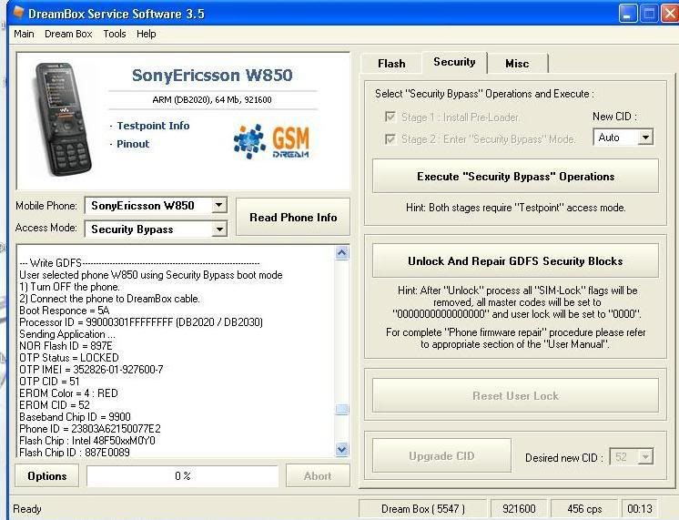 How to write gdfs file with setool image