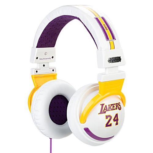 Skullcandy Kobe Bryant Headphones White. SKULLCANDY Hesh Lakers White