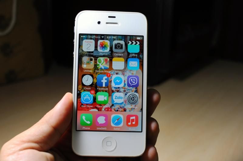 Bán iPhone 4S 16G white đang xài - 2