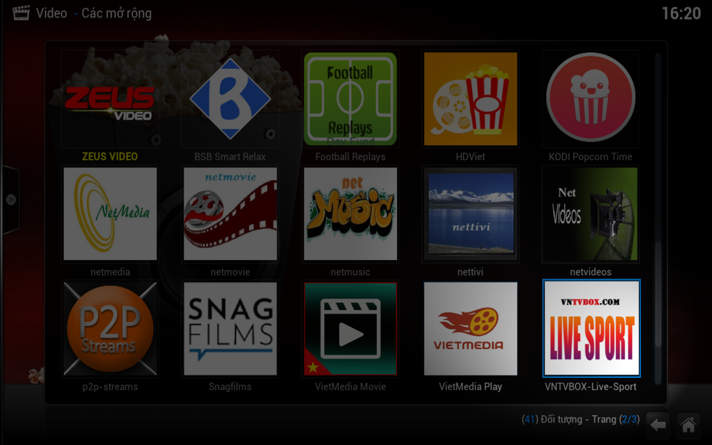 Kodi tích hợp bộ addons xem bóng đá trực tuyến tốt nhất