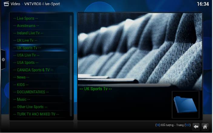 Kodi tích hợp bộ addons xem bóng đá trực tuyến tốt nhất