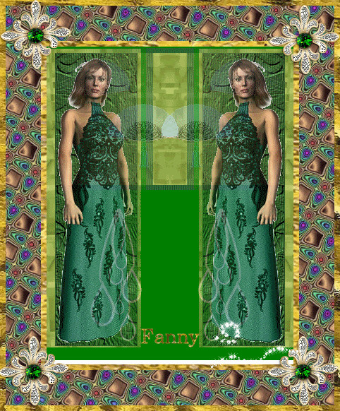 mujerdoble.gif mujer de verde y destello picture by sonadora54