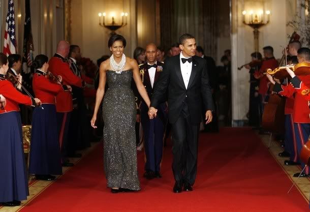 First Lady Obama First Formal Dinner