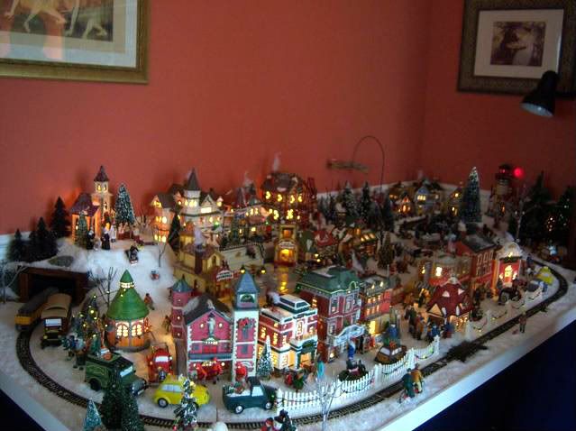 I hope not tooo late - DH's Christmas Village #1