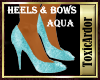 Heels & Bows Aqua