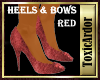 Heels & Bows Red