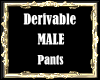 Derivable Male Pants