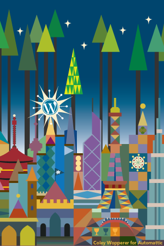 Wordpress holiday 2009 wallpaper