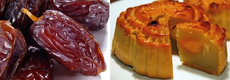 Dates and mooncake!