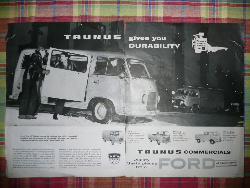 Old printed ad for the FK1250 Taunus [image]