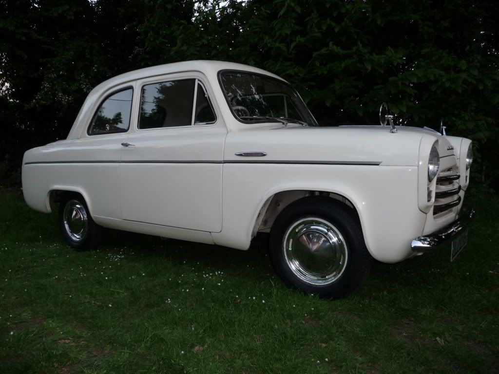 Nicola has a 1956 Ford Anglia.