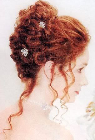 Random style wedding curly hairstyles 2009