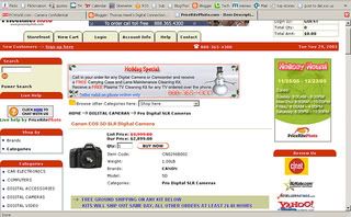 An Internet retail website