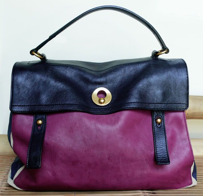 ysl pink leather handbag muse two  