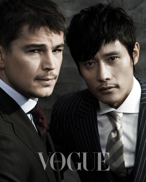 Lee Byung-heon and Josh Hartnett in Vogue Korea