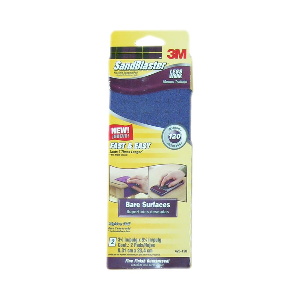 3M 423120 SandBlaster™ Flexible Sanding Pad 120 Grit eBay