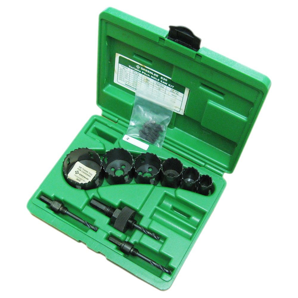 GREENLEE 830 BiMetal/Free Depth Stop 7/8" to 21/2" Electrician's Hole