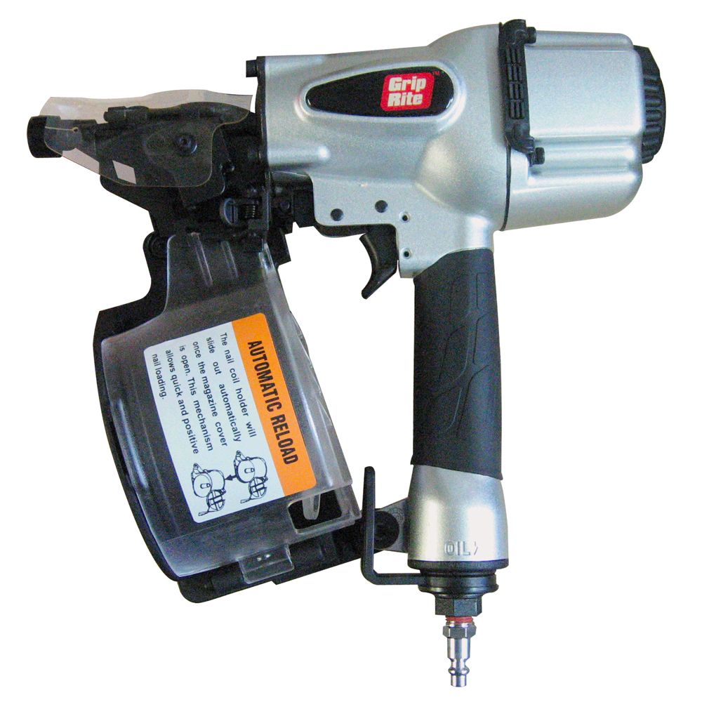 GRIPRITE GRTCS250 13/4" 21/2" 15° Coil Siding Nailer 70120 PSI