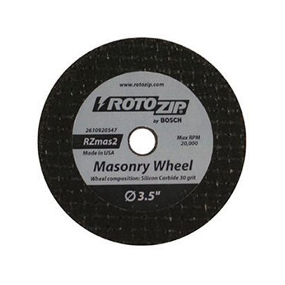 ROTOZIP RZMAS2 Zip Mate® Masonry 31/2" CutOff Wheel 36 Grit 2 Pack