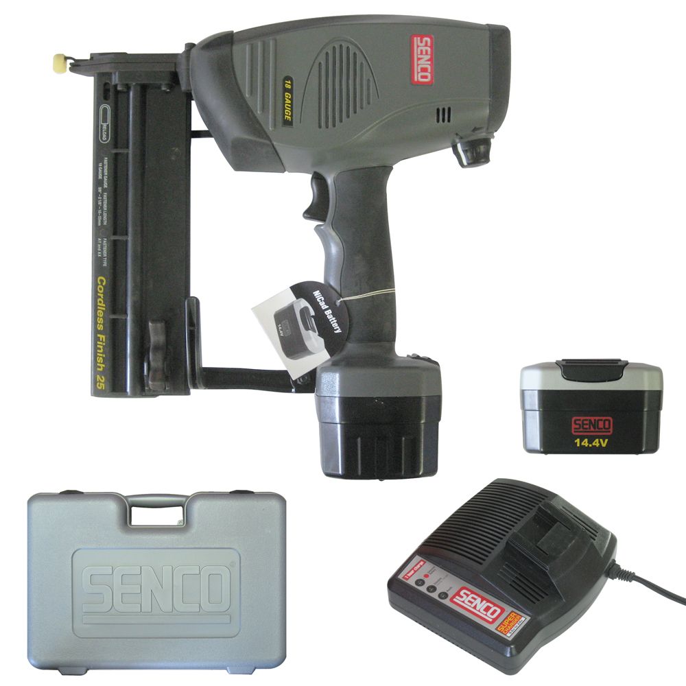 SENCO 3K0002N Cordless Finish 25 18Gauge 5/8" 21/8" Brad Nailer Kit