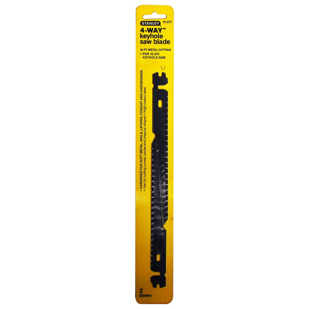 STANLEY TOOLS 15277 High Carbon Steel 71/2" 24PT Keyhole Saw Blade