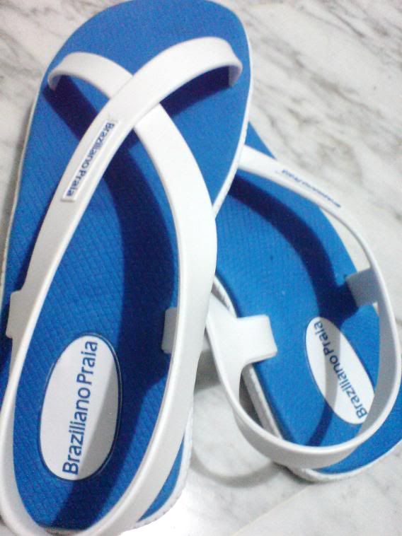 Blue &amp; White sandals