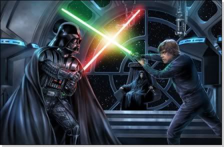 Luke Skywalker vs Darth Vader (Anakin Skywalker) Pictures, Images and Photos