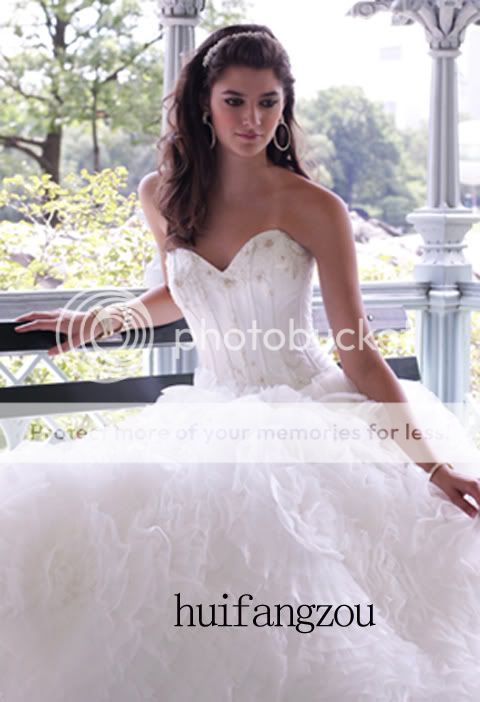 Custom made Bride Wedding Gown /Prom Ball Evening Dress / Bridesmaid