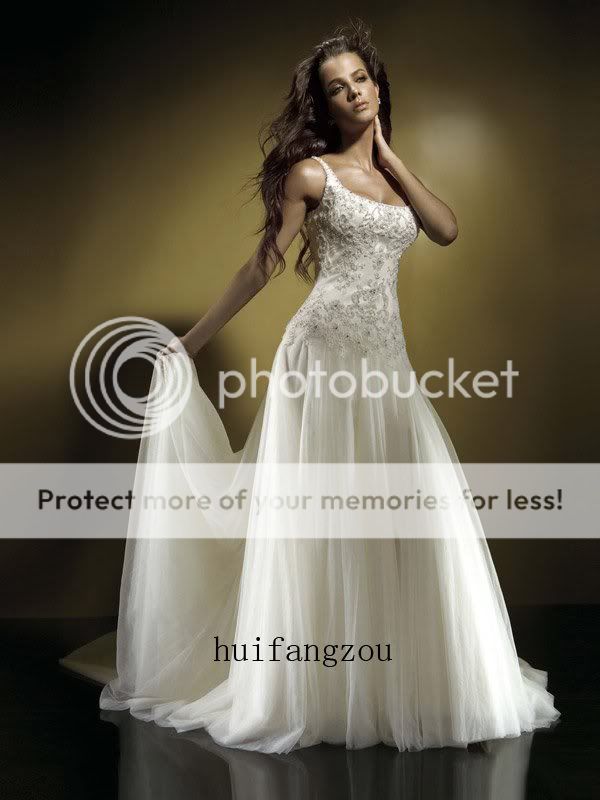 Perfect White Wedding Prom Dresses Gowns With Straps 12  