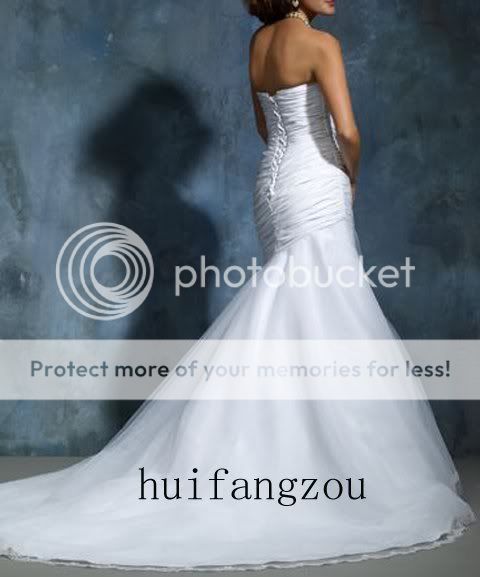 Custom made Bride Wedding Gown / Prom Ball Evening Dress / Bridesmaid