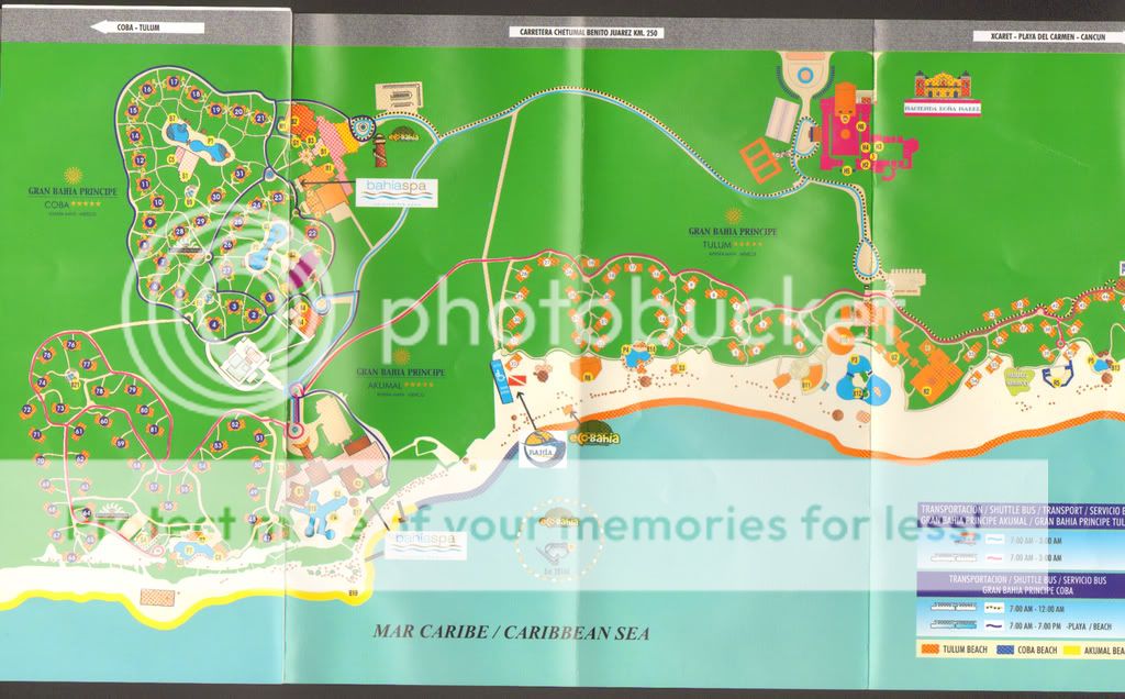 Bahia principe Map, Drinks Menu & A'La cartes List - Akumal Forum ...