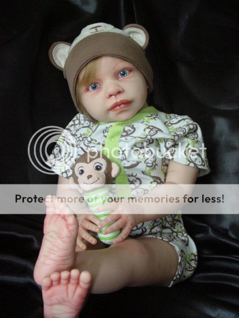 Reborn Toddler Boy Caden, Andres by Jannie de Lange, OOAK, Doll