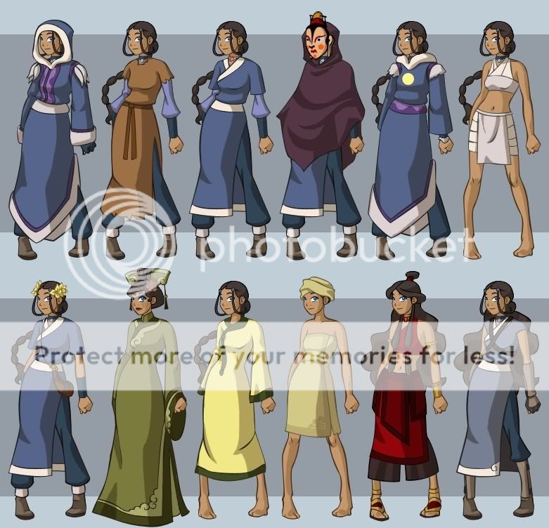 Katara's Outfits Photo by pinkangel1026 | Photobucket