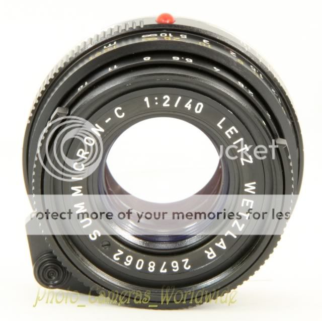 LEICA Summicron C 40mm F2   Leica M Mount Pin SHARP Lens by LEITZ   98 