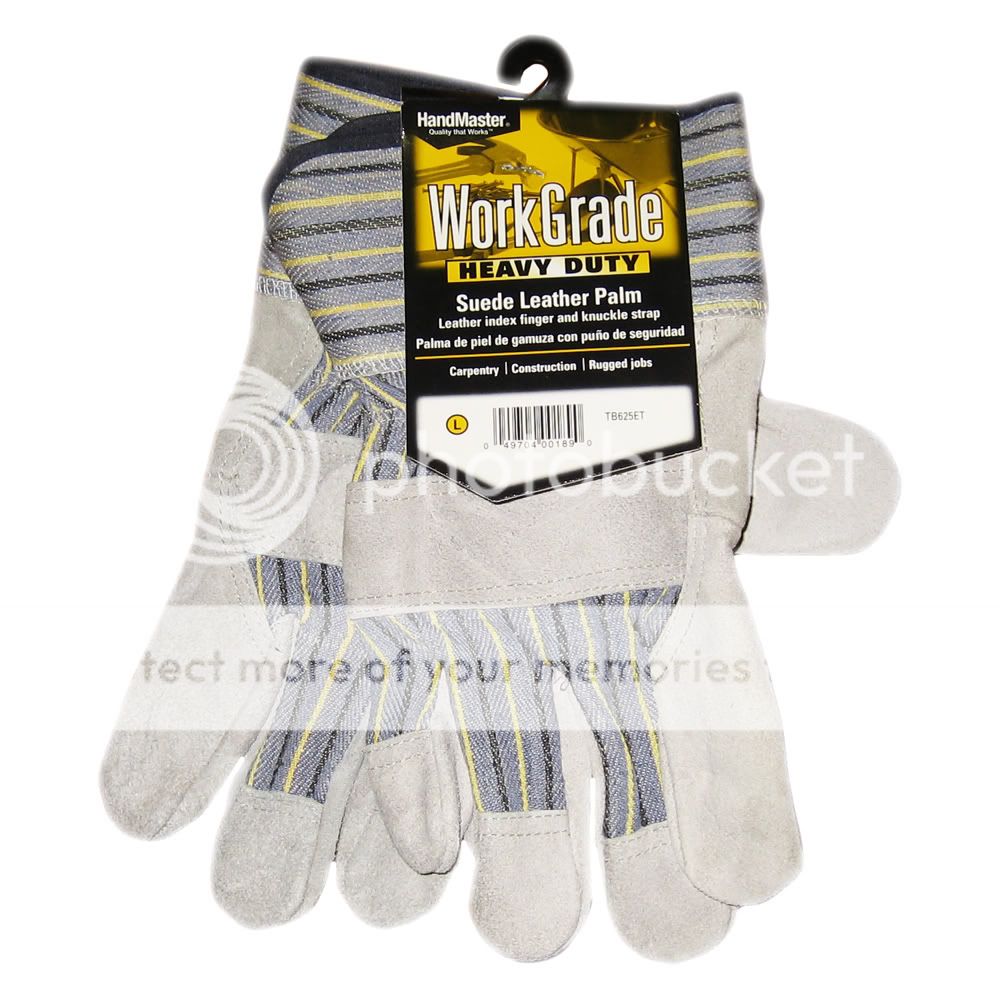 Handmaster TB625ET Workgrade Suede Leather Work Gloves