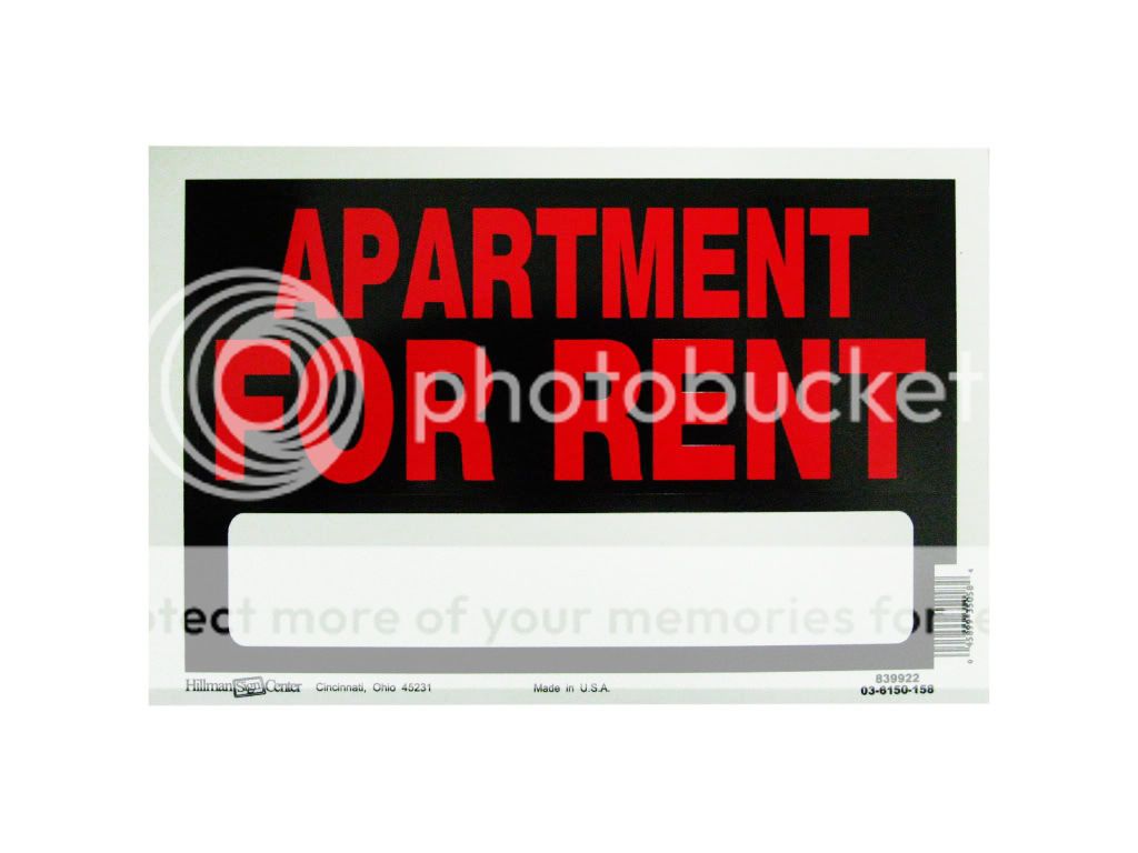 Hillman Sign Center Apartment for Rent Sign 9 PC Set