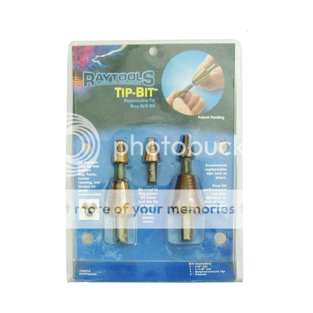 The TIP BIT™ Replaceable Tip Step Drill Bit 4 PC Kit