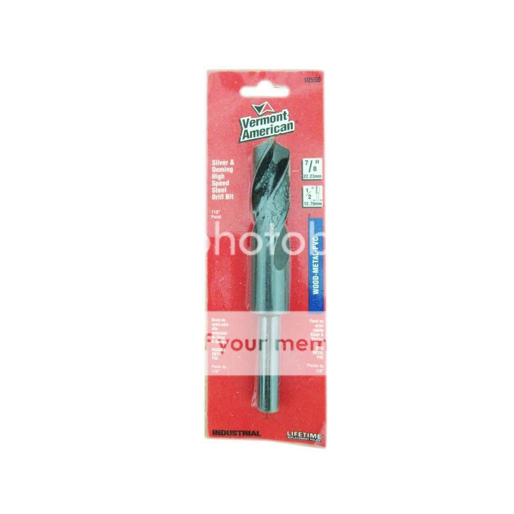   ™ Silver & Deming HSS 7/8 Drill Bit 1/2 Shank 045325105566  